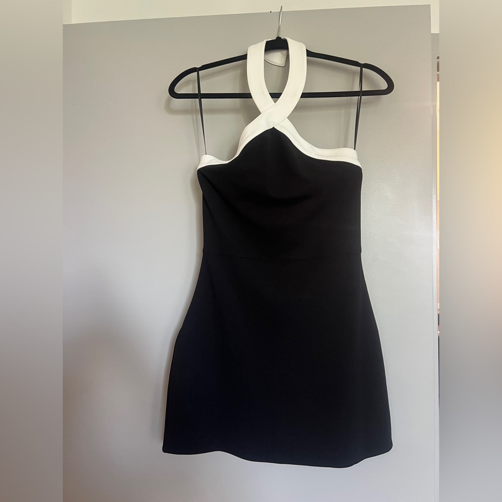 Vici Strapless Black and White Dress